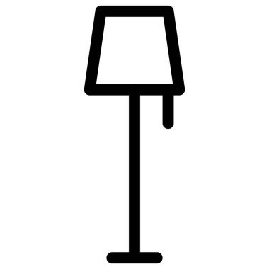 Salon dekorasyonu için uzun lamba standı