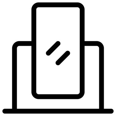 Dolap için tam boy dikey ayna.