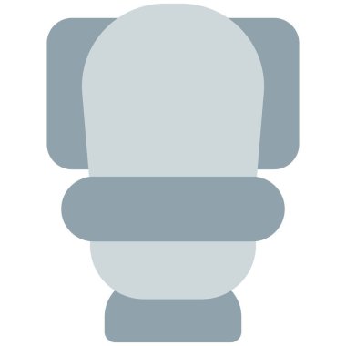 Sifonu çekili batı tuvaleti.