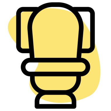 Sifonu çekili batı tuvaleti.