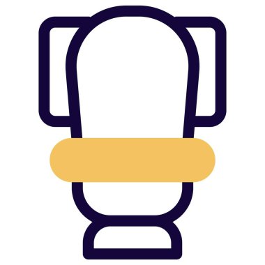 Sifonu çekili batı tuvaleti.