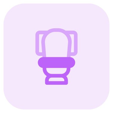 Sifonu çekili batı tuvaleti.