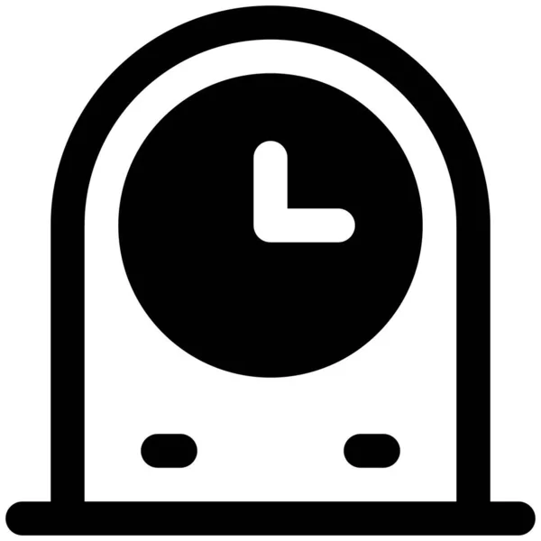 Petite Horloge Délicate Utilisée Comme Décor Table — Image vectorielle
