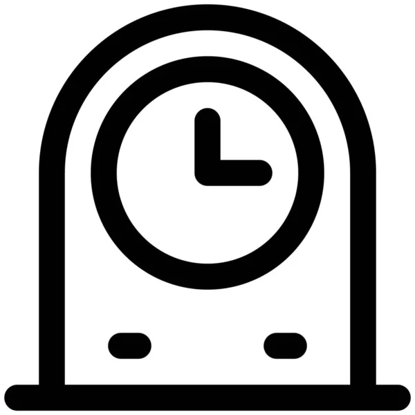 Petite Horloge Délicate Utilisée Comme Décor Table — Image vectorielle