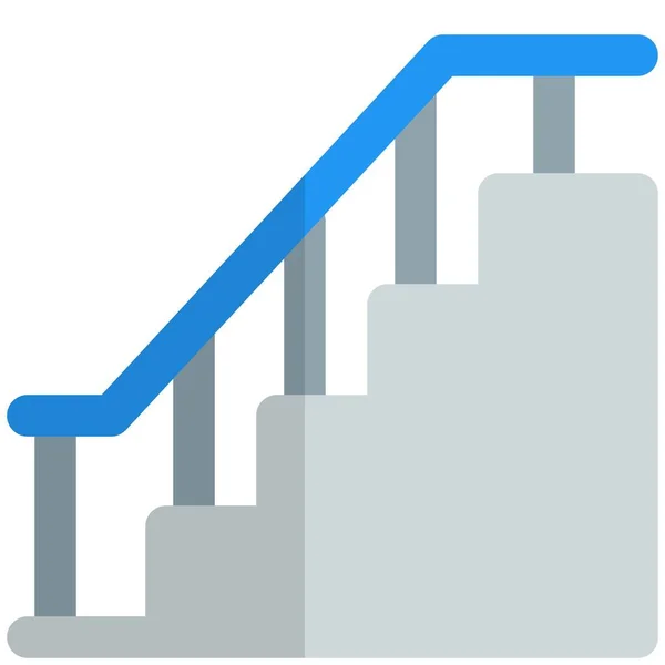 Lépcső Orsókkal Széleskörű Támogatáshoz — Stock Vector
