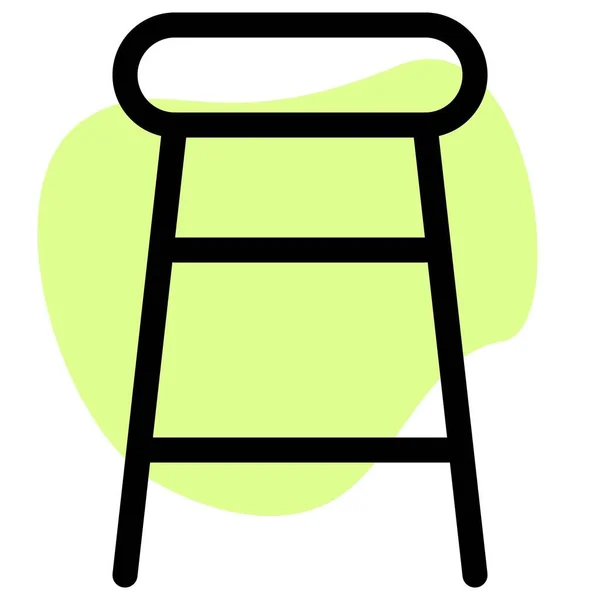 Ladder Stool Cushioning Footrest — Stock Vector