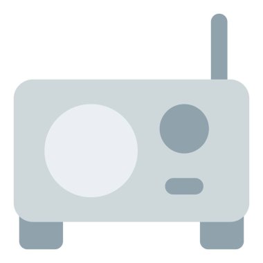 Antenli eski model fm radyo.