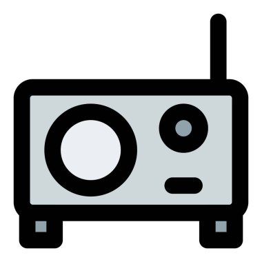 Antenli eski model fm radyo.