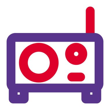 Antenli eski model fm radyo.