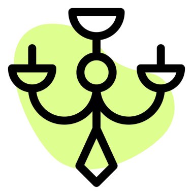 Tavan dekoru için lüks monte edilmiş avize.