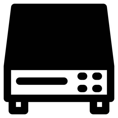 DVD oynatıcı, hoparlörlü kendi kendine yeten bir aygıt.