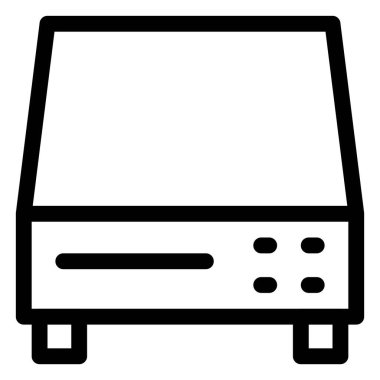 DVD oynatıcı, hoparlörlü kendi kendine yeten bir aygıt.