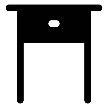 Depolama kompartımanı olan sehpa.