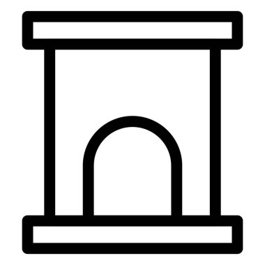 Şömine, tuğladan yapılmış bir yapı..