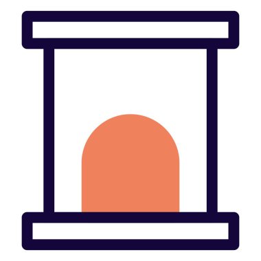 Şömine, tuğladan yapılmış bir yapı..