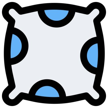 Yatak odası dekorasyonu için yumuşak yastık..