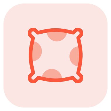 Yatak odası dekorasyonu için yumuşak yastık..