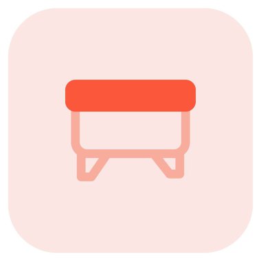 Döşeme ahşap tabure ya da tuffet..