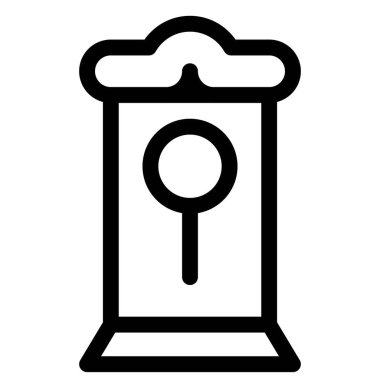 Sarkaçlı klasik büyükbaba saati.