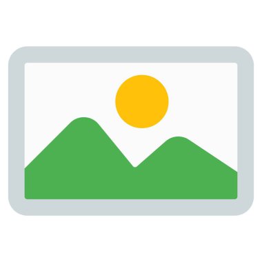 Resim dekorasyon için duvara monte edildi