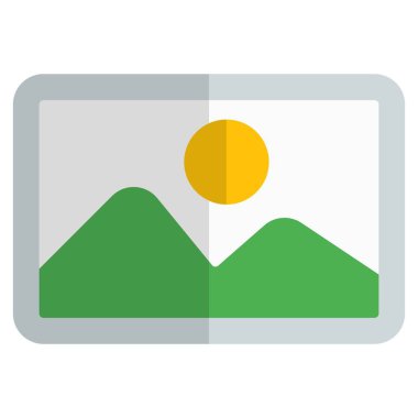 Resim dekorasyon için duvara monte edildi