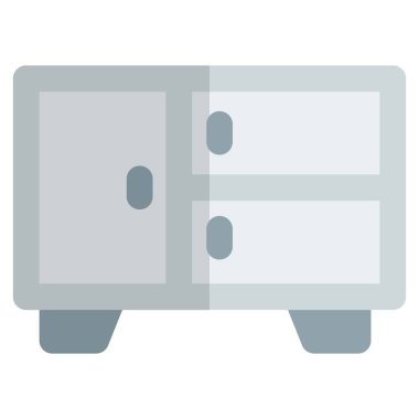 Birden fazla çekmeceli yan dolap masası