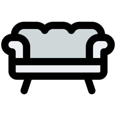 Dinlenmek ve dinlenmek için eski tarz kanepe.