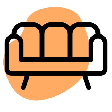 Yaşam alanı için asgari tasarım kanepesi