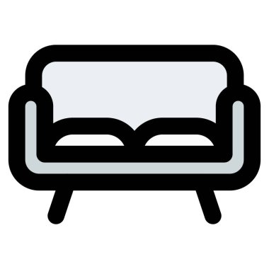 Küçük yerler için çift kişilik koltuk.