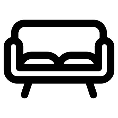 Küçük yerler için çift kişilik koltuk.