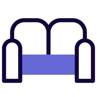 Rahatlamak için rahat bir tasarımı olan klasik kanepe.