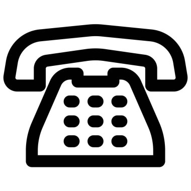 İletişim için vintage tasarım telefon