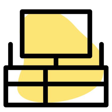 Birden fazla çekmecesi olan televizyon standı