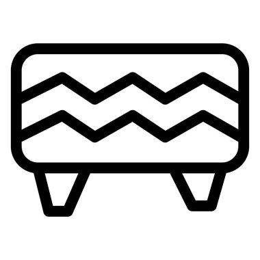 Ayak konforu için klasik yapılı tuffet.