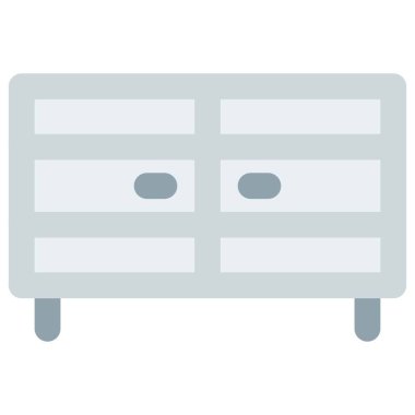 Çekmece TV standı olarak kullanılıyor