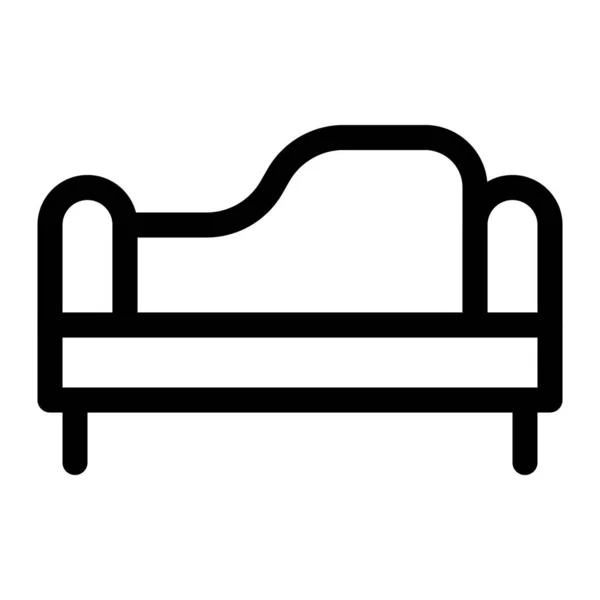 Comfortabele Chaise Lounge Met Armleuning — Stockvector
