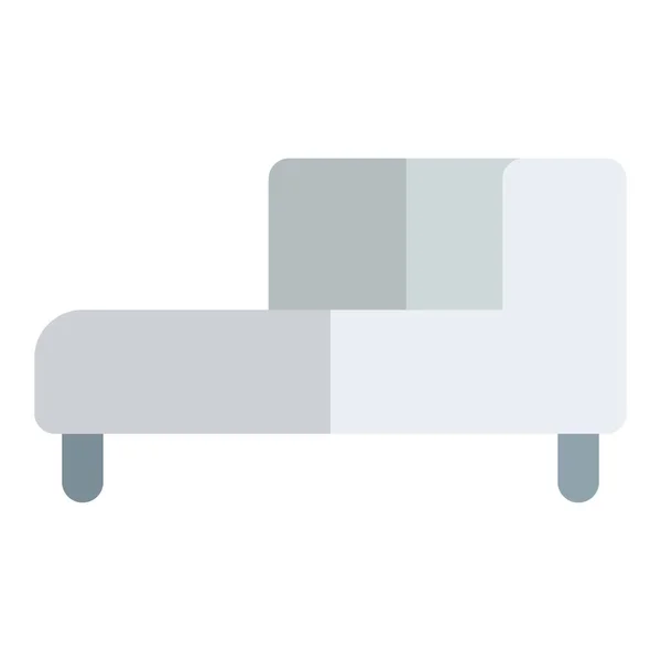 Chaise Lounge Decorativo Para Sentarse — Vector de stock