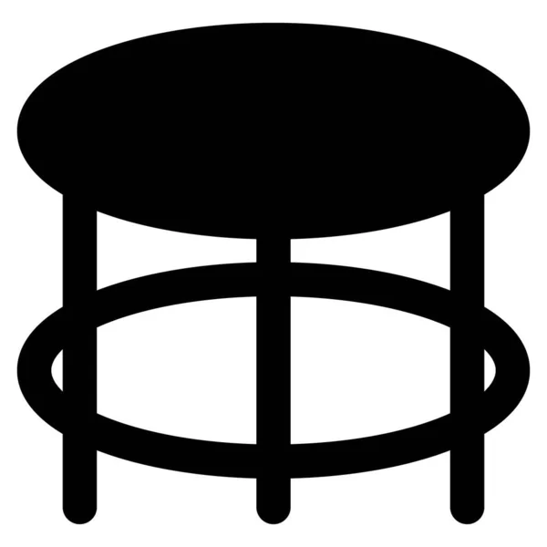 Table Basse Couramment Utilisée Pour Servir — Image vectorielle