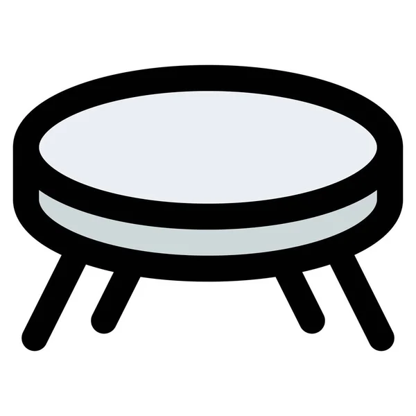 Egy Kicsi Alacsony Asztal Nappalinak — Stock Vector