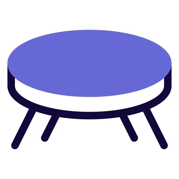 Une Petite Table Basse Pour Salon — Image vectorielle