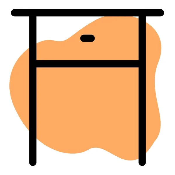 带储物柜的终端桌 — 图库矢量图片
