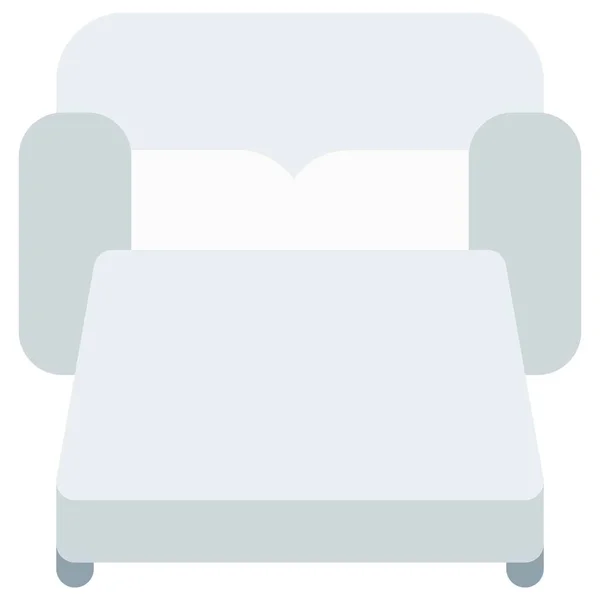 Конвертований Спальний Диван Маленьких Приміщень — стоковий вектор