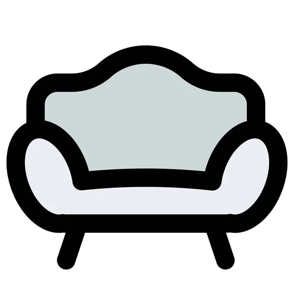 Canapé Petite Taille Moelleux Pour Reposer — Image vectorielle