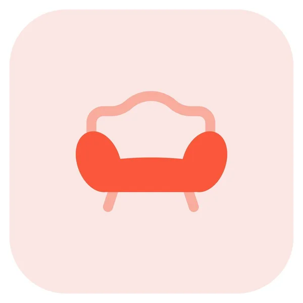 ふわふわの小さなサイズのソファ休憩用 — ストックベクタ