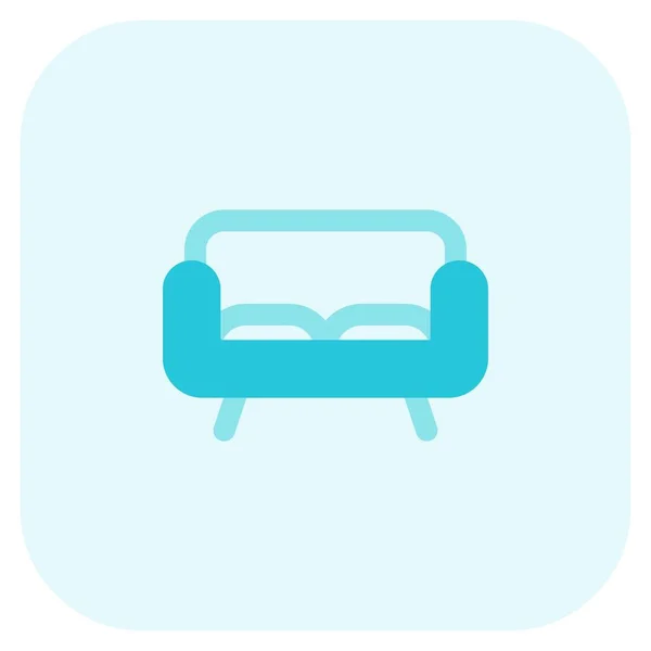 Zweisitzige Couch Für Kleine Räume — Stockvektor