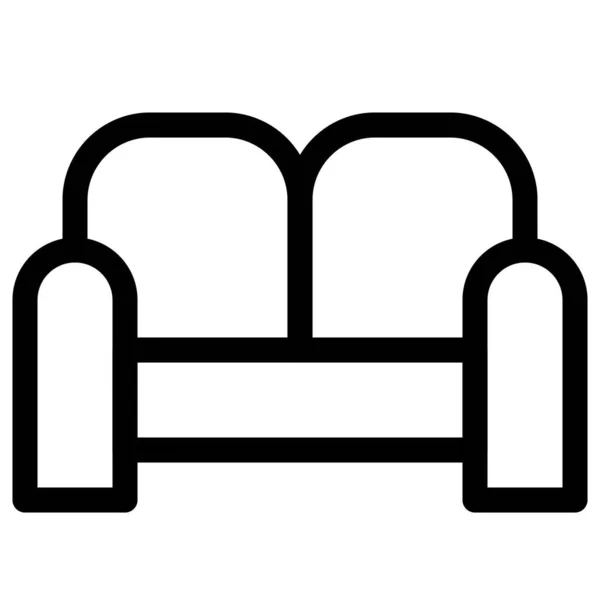 Sofá Clássico Com Design Confortável Para Relaxar —  Vetores de Stock