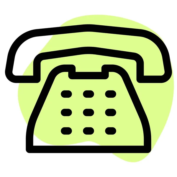 Vintage Design Telephone Communication — Stock Vector