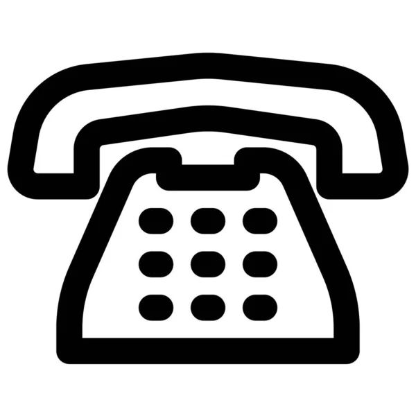 Vintage Design Telefoon Voor Communicatie — Stockvector