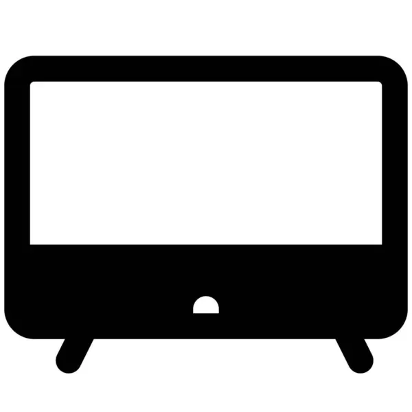 Télévision Design Moderne Pour Divertissement Intérieur — Image vectorielle