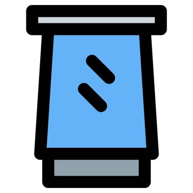 İş yerinde ahşap tente penceresi.